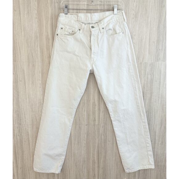 Levis 501 Jeans 32x30 Measures (32x29) Y2K 2006 White Rugged Button Fly VTG - Picture 1 of 16